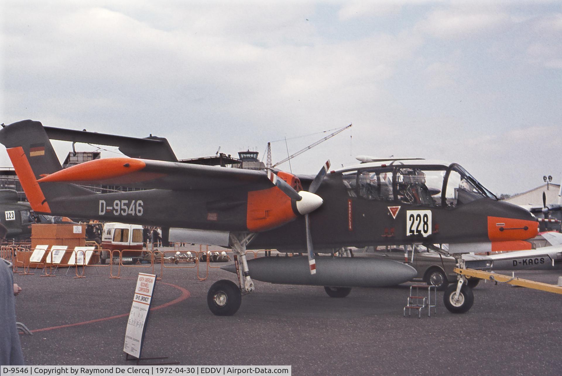 D-9546, 1971 North American OV-10B Bronco C/N 338-2, Hannover Messe 1972