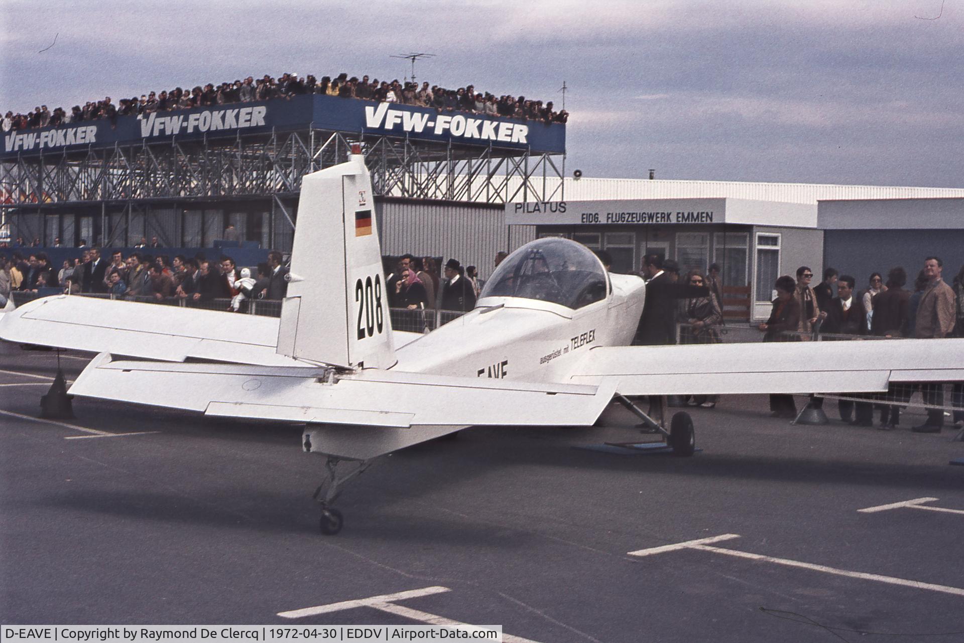 D-EAVE, 1971 Fluwag Bremen ESS 641 C/N 1, Fluwag Bremen ESS 641
Hannover Messe 1972