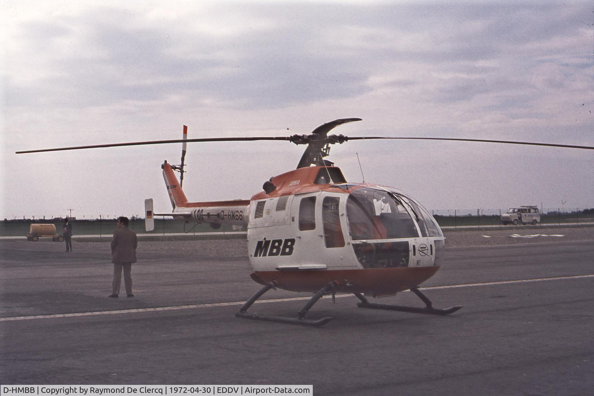 D-HMBB, MBB Bo-105CBS-5 C/N S-4, Hannover Messe 1972