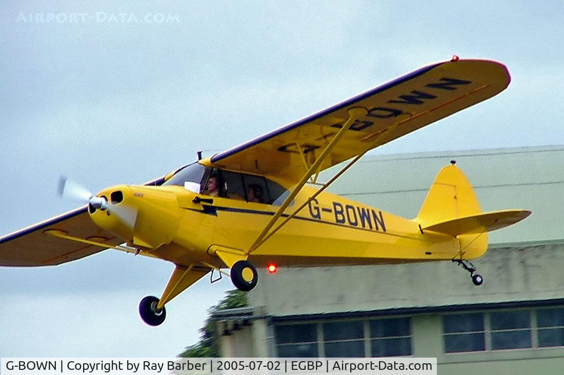 G-BOWN, 1947 Piper PA-12 Super Cruiser C/N 12-1912, Piper PA-12 Super Cruiser [12-1912] Kemble~G 01/07/2005