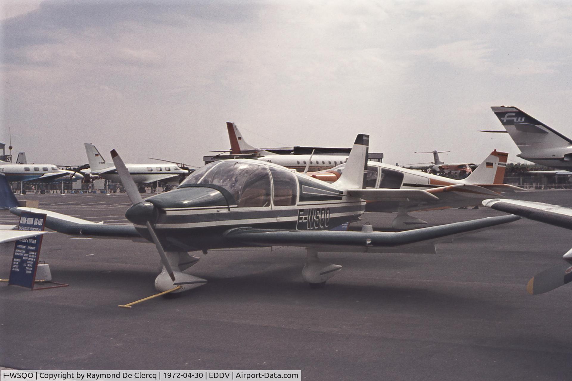 F-WSQO, Robin DR 400-180 C/N 001, Hannover Messe 1972