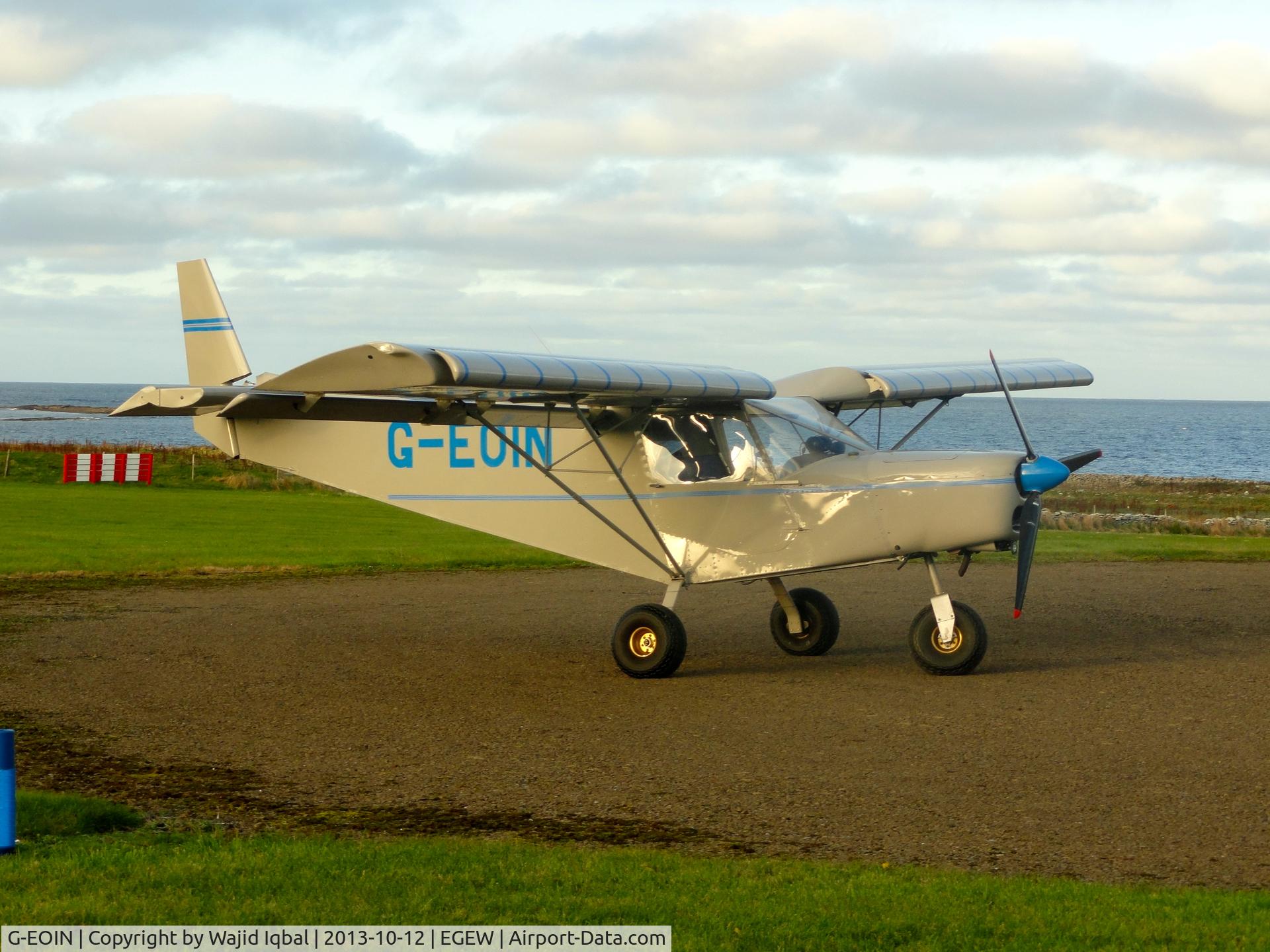 G-EOIN, 2000 Zenair STOL CH-701 UL C/N PFA 187-13490, On Westray Airfield, Orkney on 12/10/2013