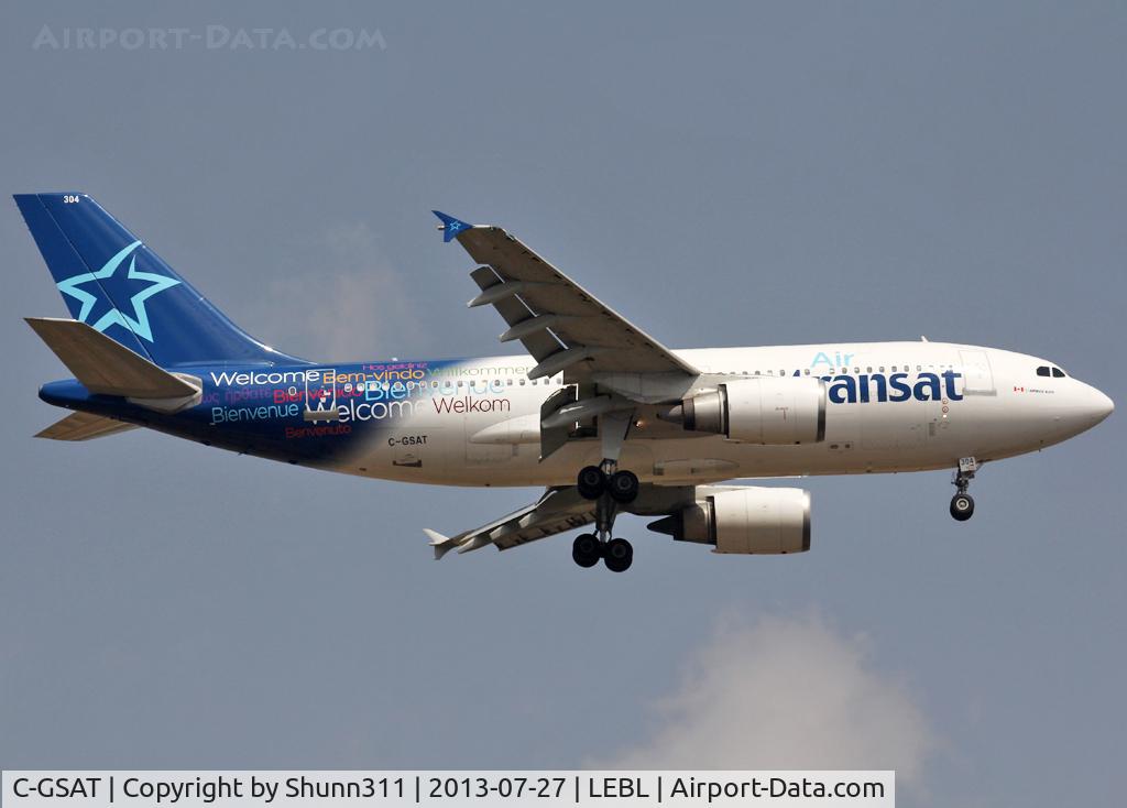 C-GSAT, 1991 Airbus A310-308 C/N 600, Landing rwy 07L in new c/s