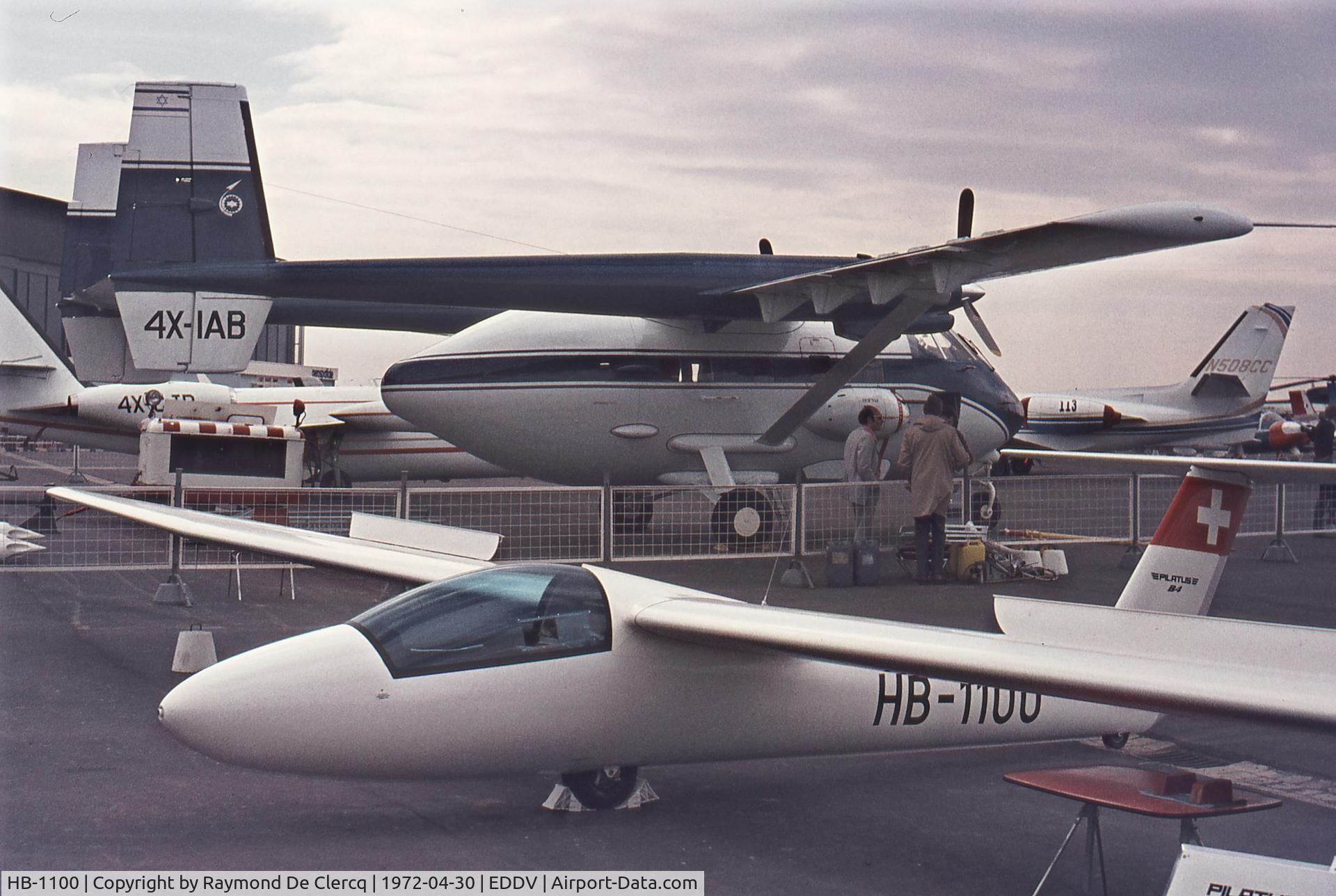 HB-1100, 1972 Pilatus B4-PC11 C/N 001, Hanover Messe 1972