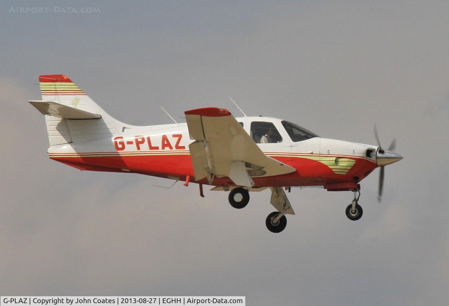 G-PLAZ, 1975 Rockwell International 112 Commander C/N 345, Low approach during training.
