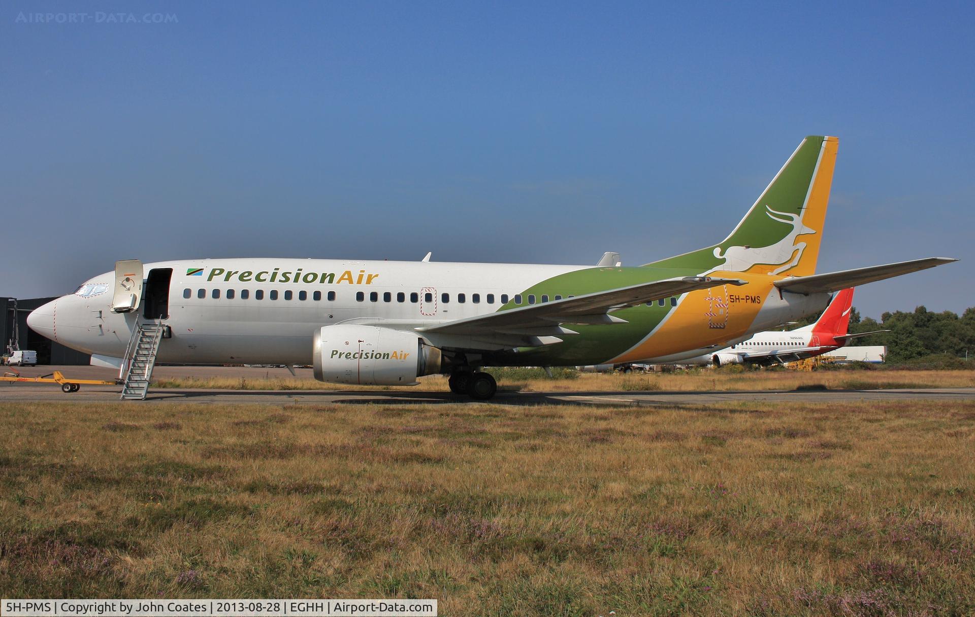 5H-PMS, 1999 Boeing 737-36N C/N 28596, Engine running at European Avtn.