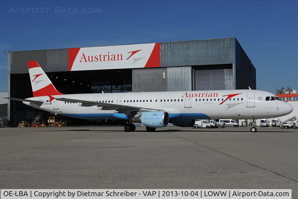 OE-LBA, 1995 Airbus A321-111 C/N 552, Austrian Airlines Airbus A321