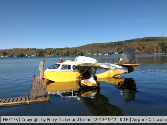 N6517K, 1947 Republic RC-3 Seabee C/N 783, Mike Shay's Seabee on a visit to Tuscarora Lake, Erieville, NY. Home base is