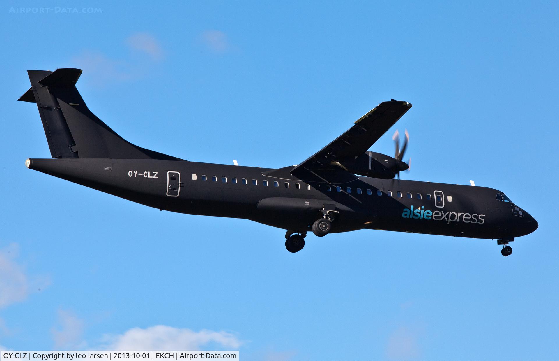 OY-CLZ, 2008 ATR 72-212A C/N 818, App to R-04L Copenhagen Kastrup 1.10.13