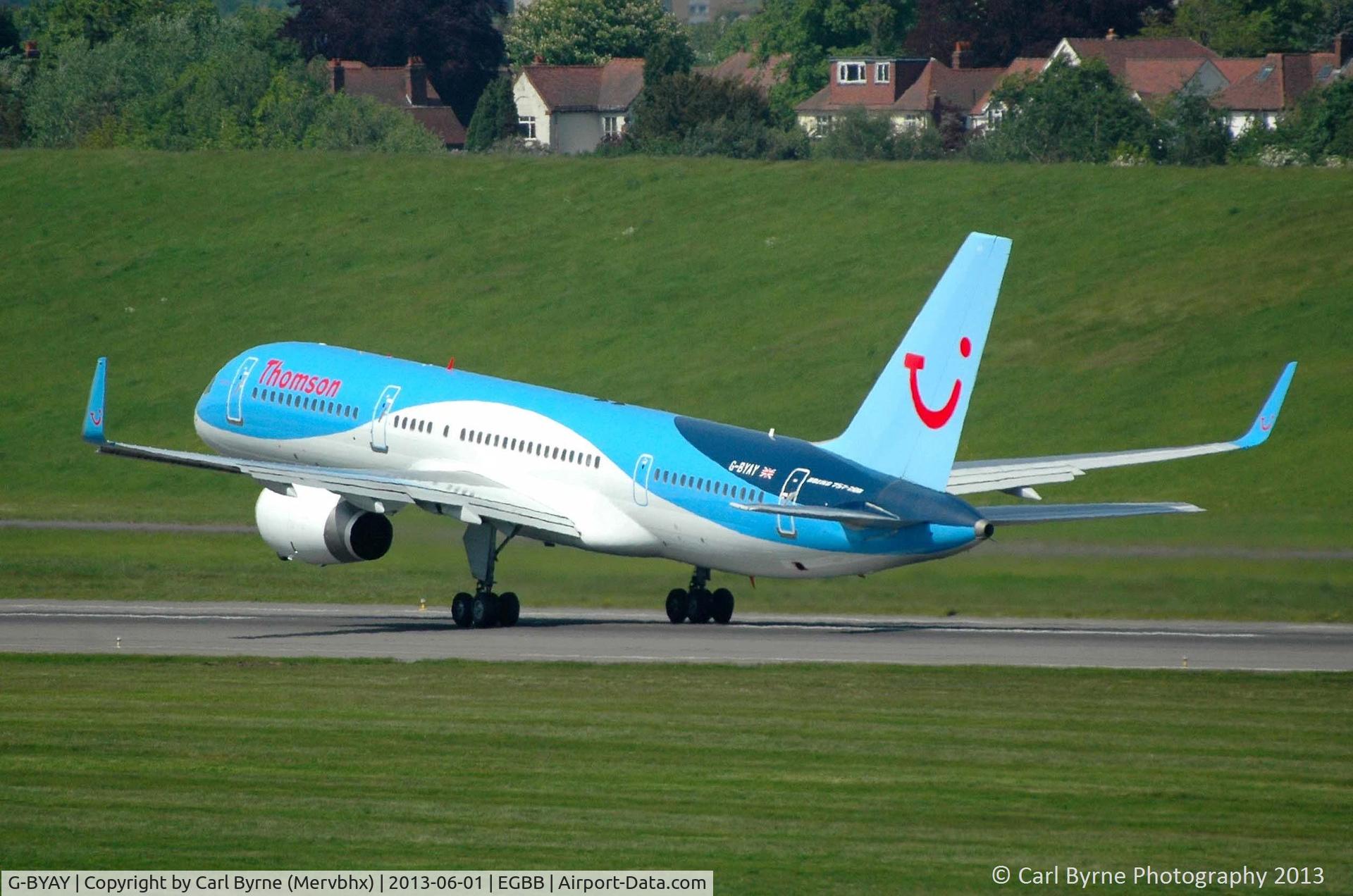 G-BYAY, 1999 Boeing 757-204 C/N 28836, Taken from the MSCP.