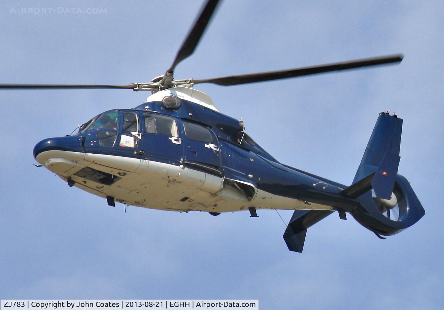ZJ783, Eurocopter AS-365N-3 Dauphin 2 C/N 6822, Low approach during training