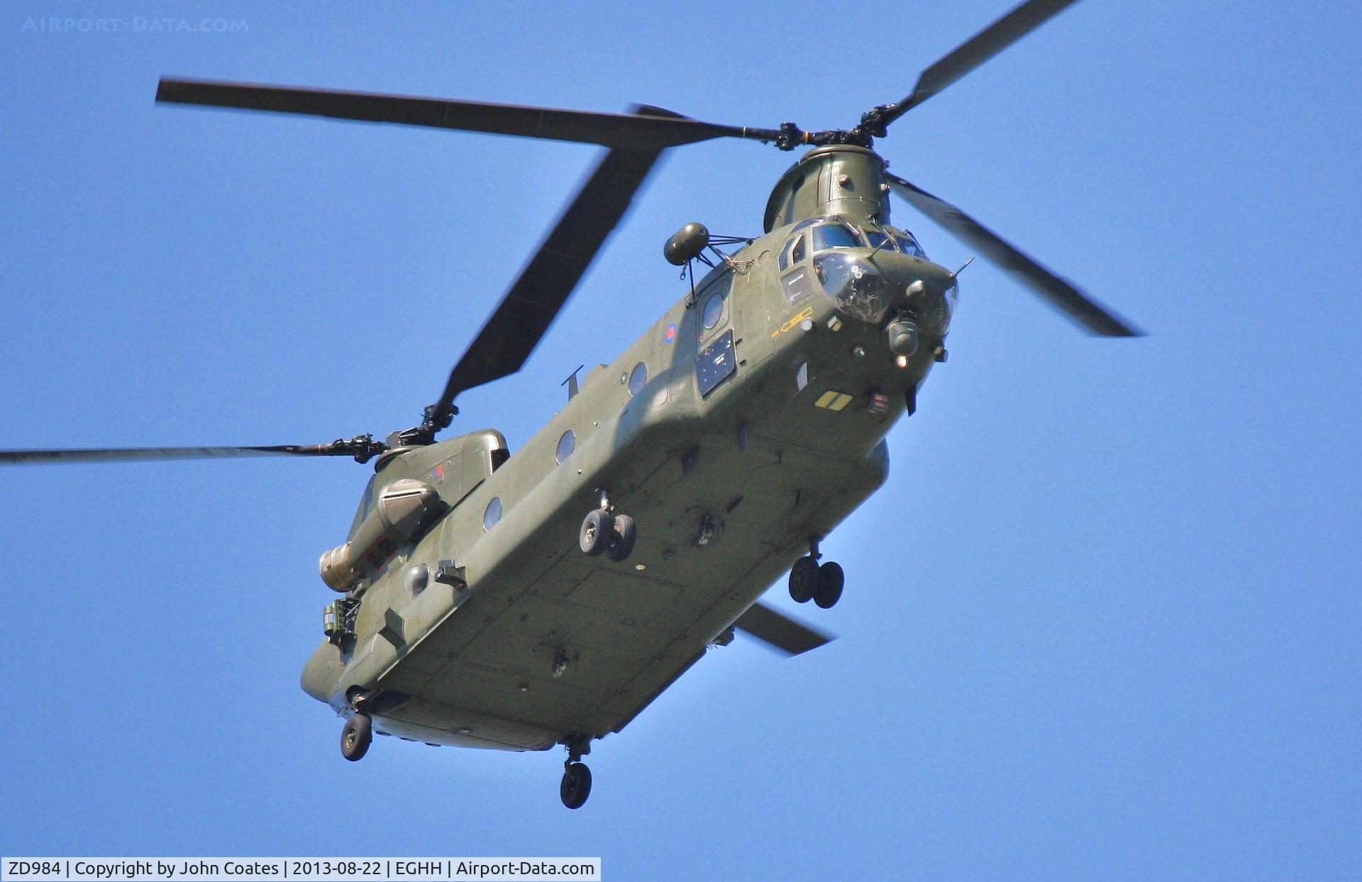 ZD984, Boeing Vertol Chinook HC.4 C/N MA041/M7015, Appears to have recently gained some add-ons.