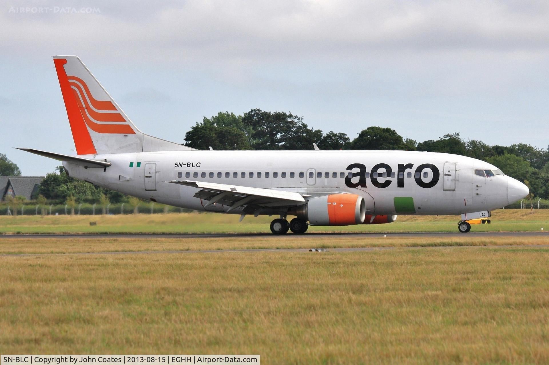 5N-BLC, 1993 Boeing 737-522 C/N 26692, Arriving for a repaint
