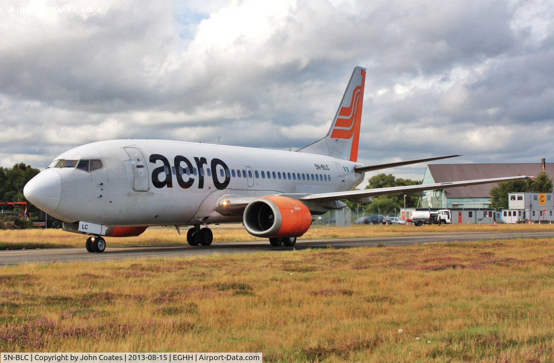 5N-BLC, 1993 Boeing 737-522 C/N 26692, Taxiing to paintshop for a respray