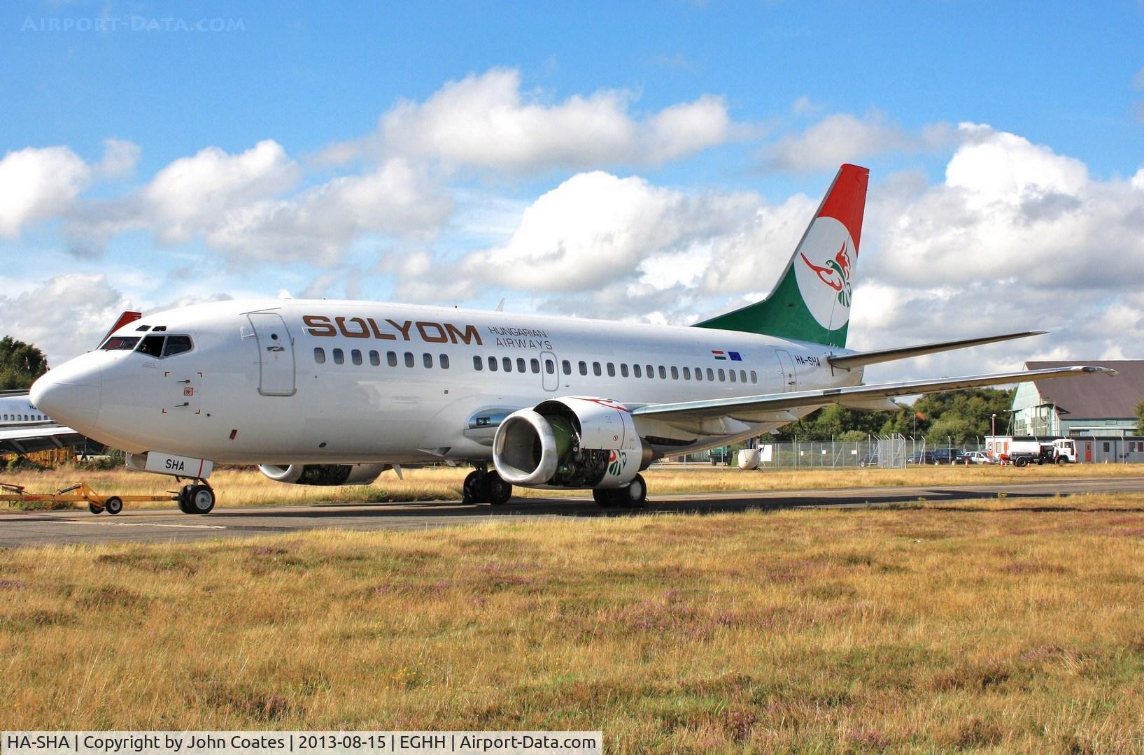 HA-SHA, 1992 Boeing 737-505 C/N 24648, Engine running during preparation for start up airline.