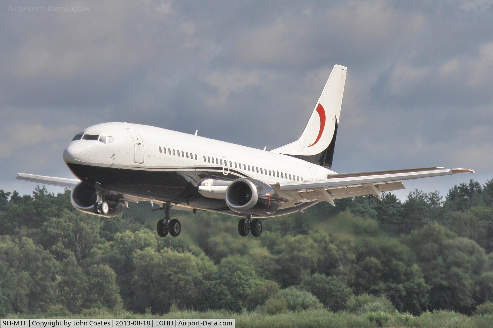 9H-MTF, 1987 Boeing 737-329 C/N 23774, Short finals to 26
