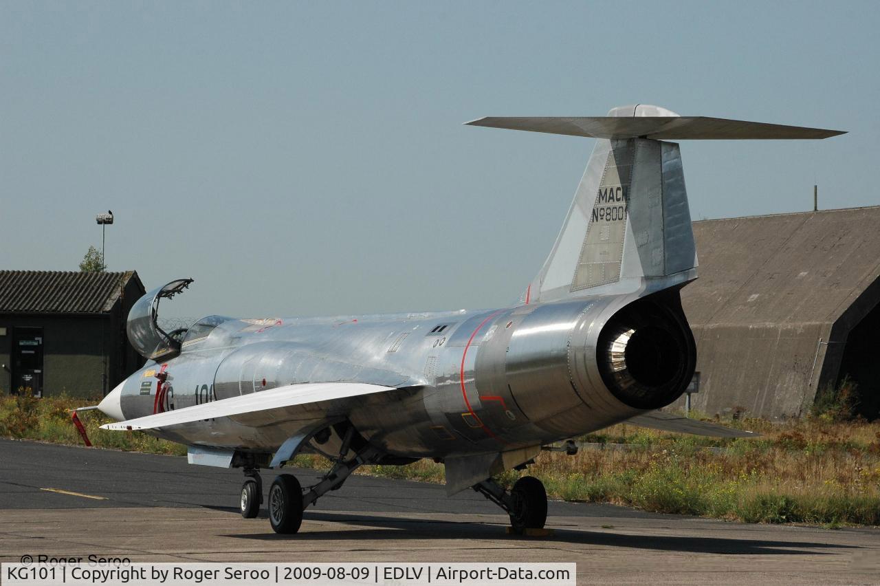 KG101, Lockheed (Fokker) F-104G Starfighter C/N 683-8001, KG101 at it's home for alomost 6 years at EDLV in august 2009