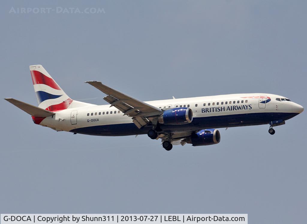 G-DOCA, 1991 Boeing 737-436 C/N 25267, Landing rwy 07L