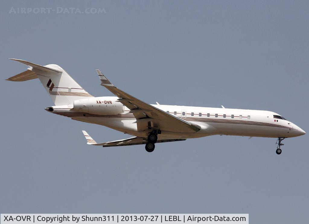 XA-OVR, 2002 Bombardier BD-700-1A10 Global Express C/N 9119, Landing rwy 07L