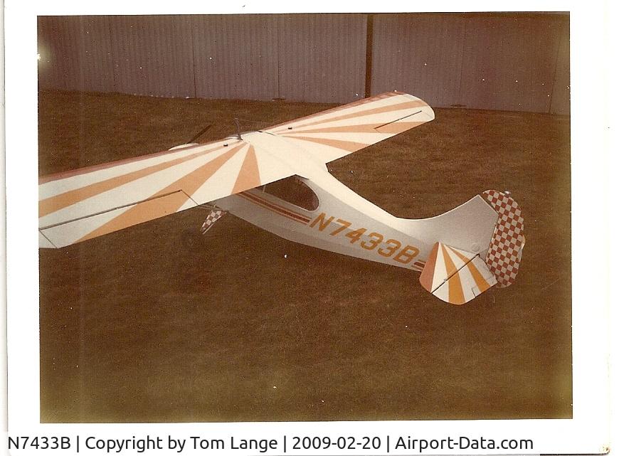 N7433B, 1956 Champion 7EC C/N 7EC-471, I recovered this plane in ceconite in 1970 and flew it from a grass strip in Miamitown Ohio until sold in 1975
