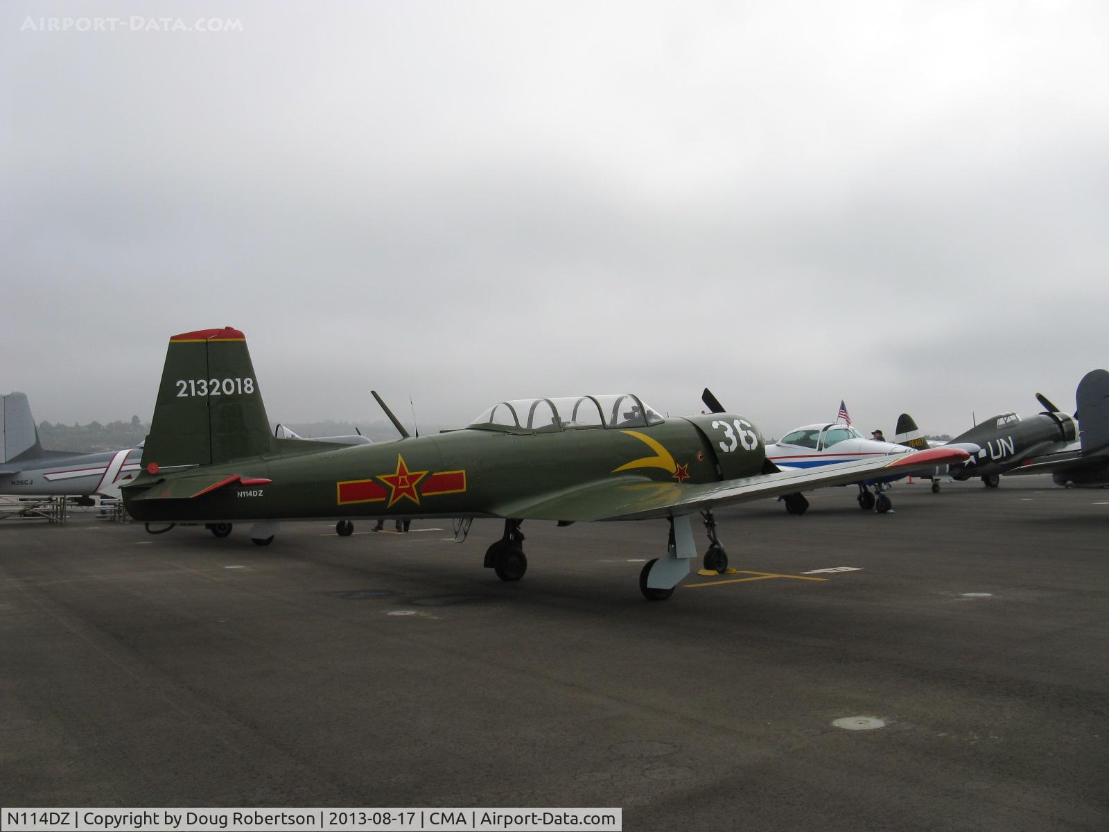 N114DZ, 1967 Nanchang CJ-6A C/N 2132018, 1967 Nanchang China CJ-6A, Vedeneev (Ivchenko) M-14P 360 Hp upgrade