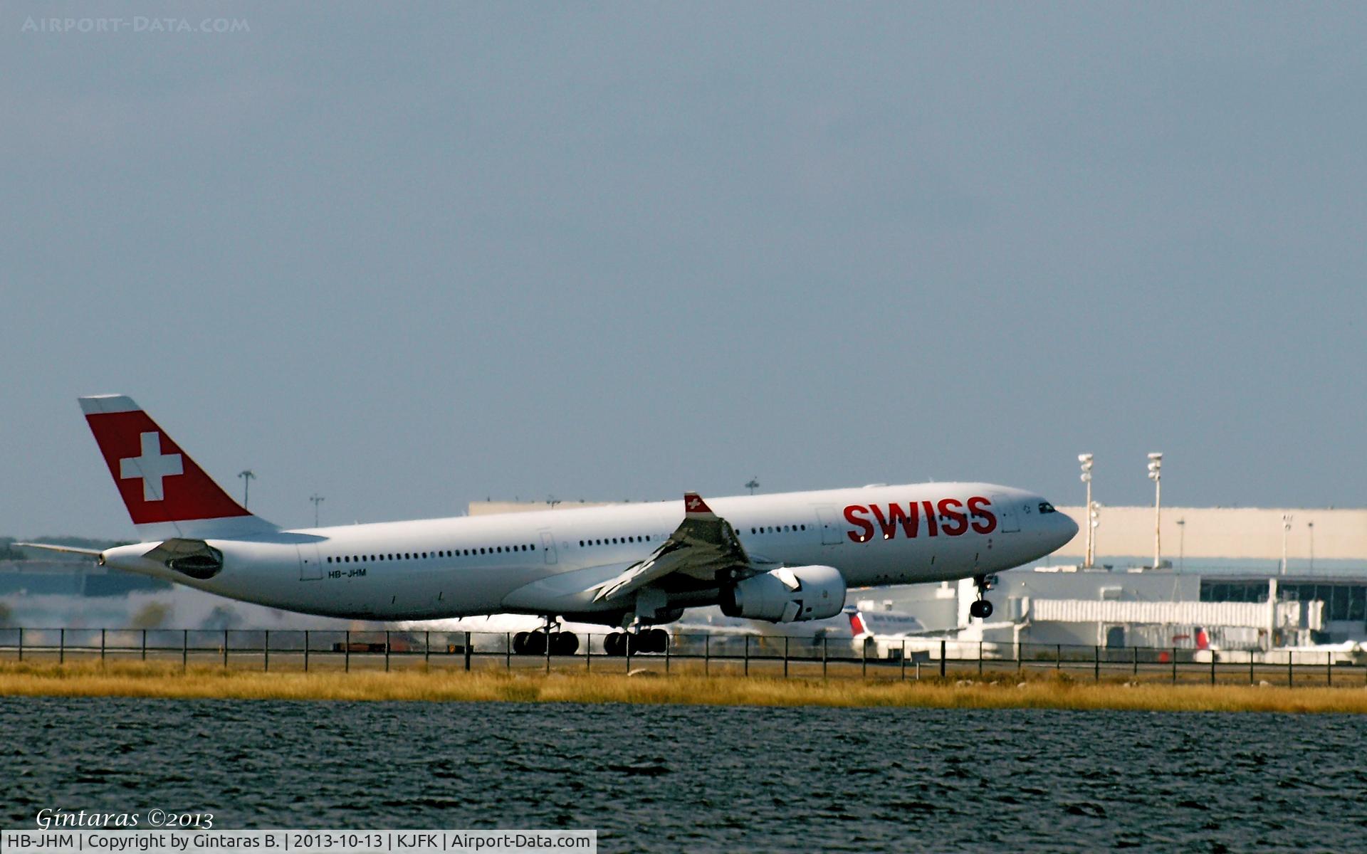 HB-JHM, 2012 Airbus A330-343X C/N 1355, Landing @ 4L @ JFK