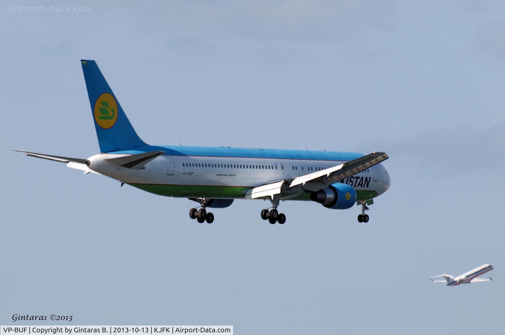 VP-BUF, 2004 Boeing 767-300/ER C/N 33078, Going to a landing @ 4R @ JFK