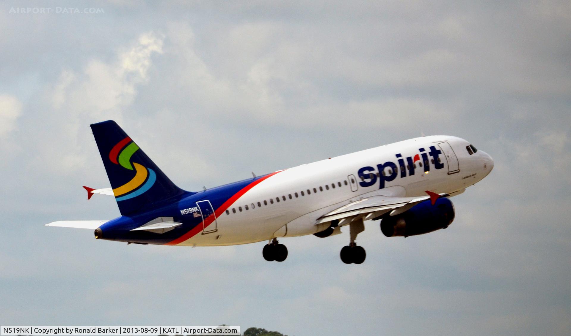 N519NK, 2006 Airbus A319-132 C/N 2723, Departure Atlanta