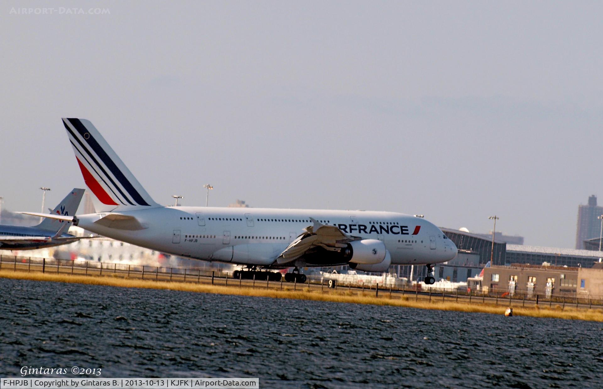 F-HPJB, 2009 Airbus A380-861 C/N 040, Landing on 4L @ JFK