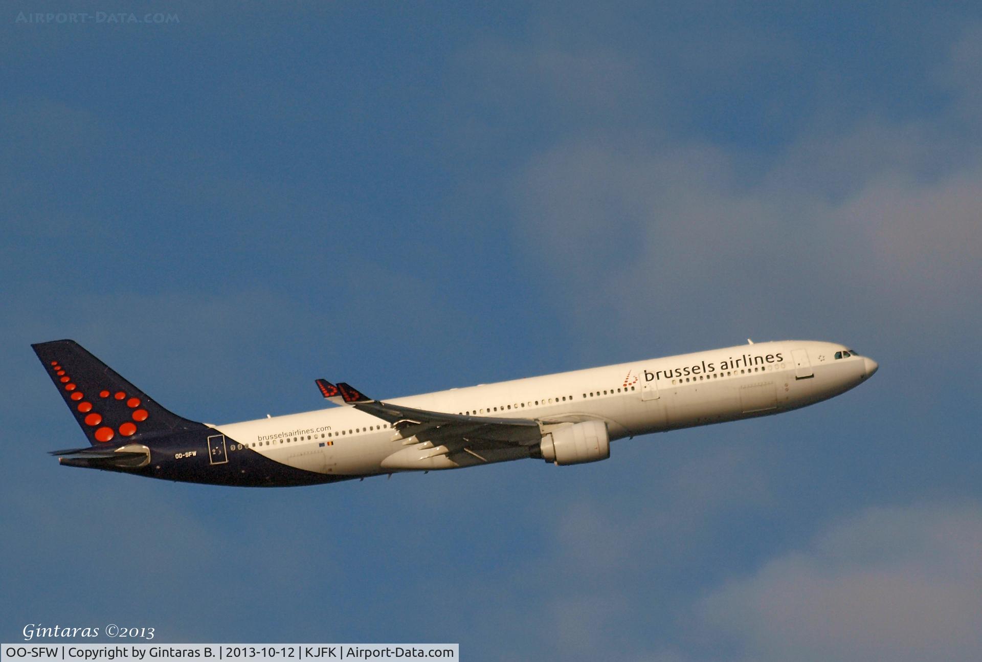 OO-SFW, 1994 Airbus A330-322 C/N 82, Take-off from 13R @ JFK
