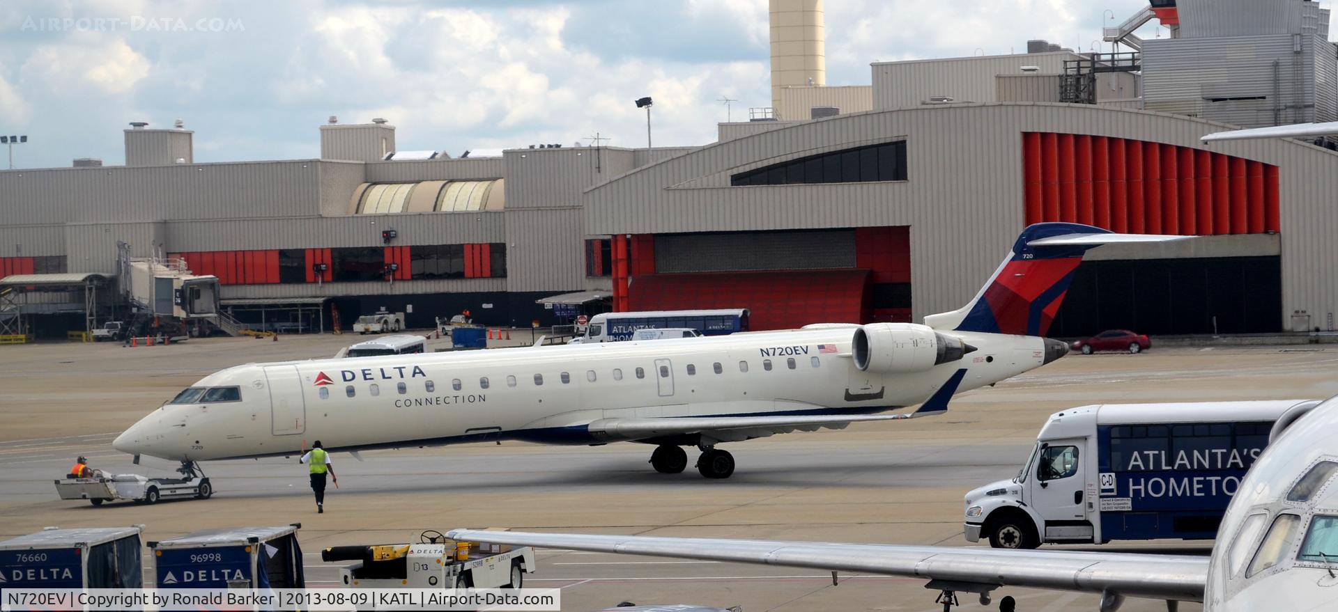 N720EV, 2003 Bombardier CRJ-701 (CL-600-2C10) Regional Jet C/N 10115, Taxi Atlanta