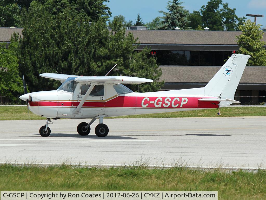 C-GSCP, 1977 Cessna 150M C/N 15079191, Cessna 150M ready to take off rwy 33 at Buttonville Airport