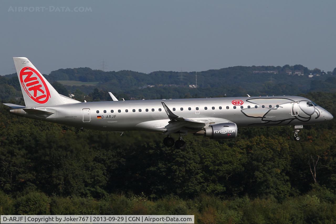 D-ARJF, 2011 Embraer 190LR (ERJ-190-100LR) C/N 19000420, NIKI (LGW)