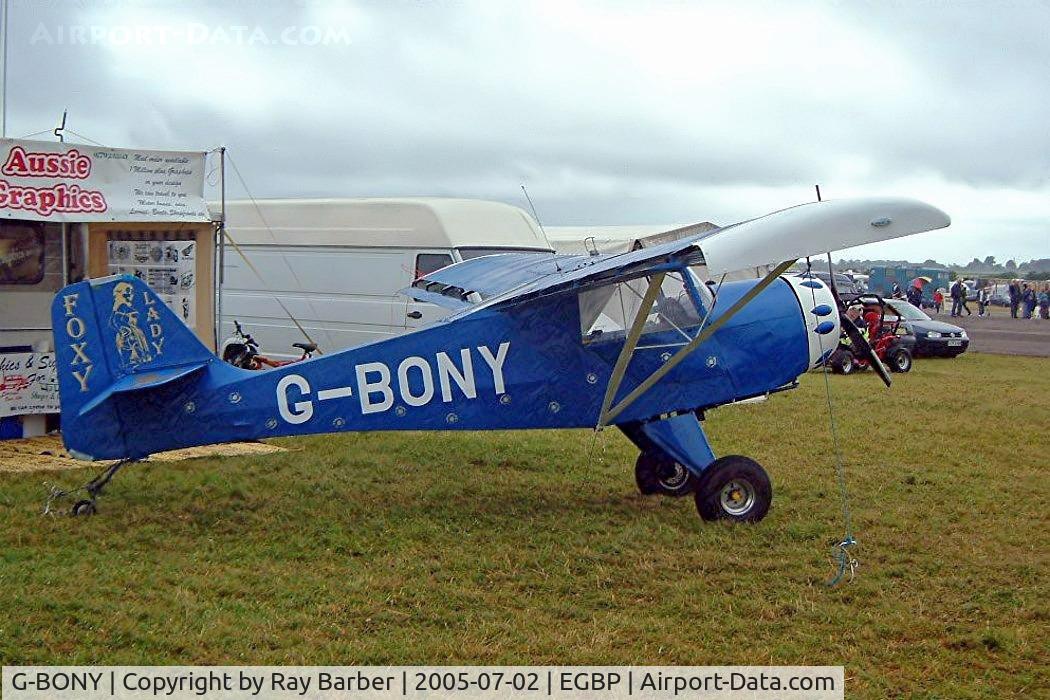 G-BONY, 1990 Denney Kitfox C/N PFA 172-11351, Denney Kitfox [PFA 172-11351] Kemble~G 02/07/2005