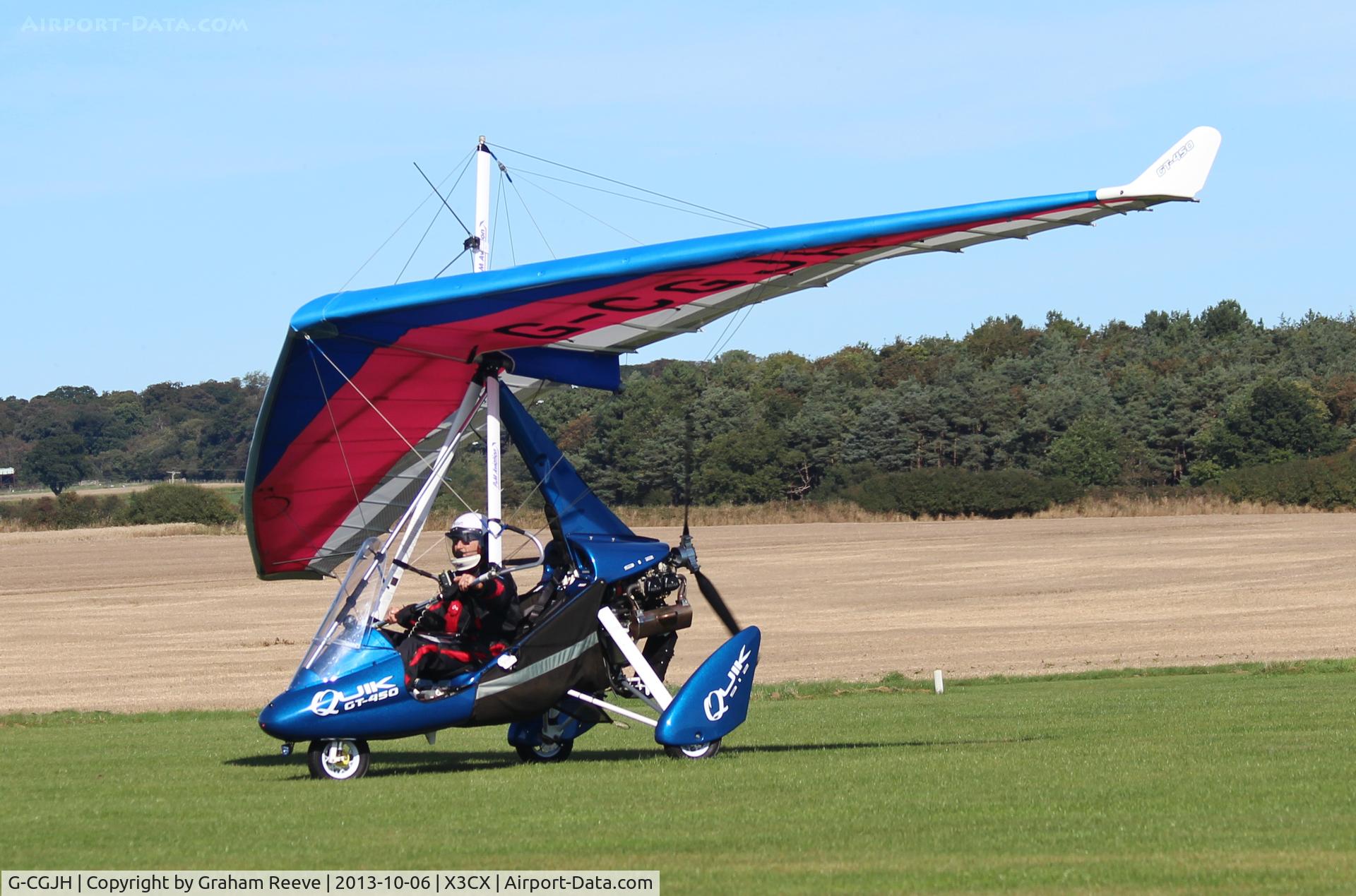 G-CGJH, P&M Aviation Quik GT450 C/N 8511, Just arrived at Northrepps.