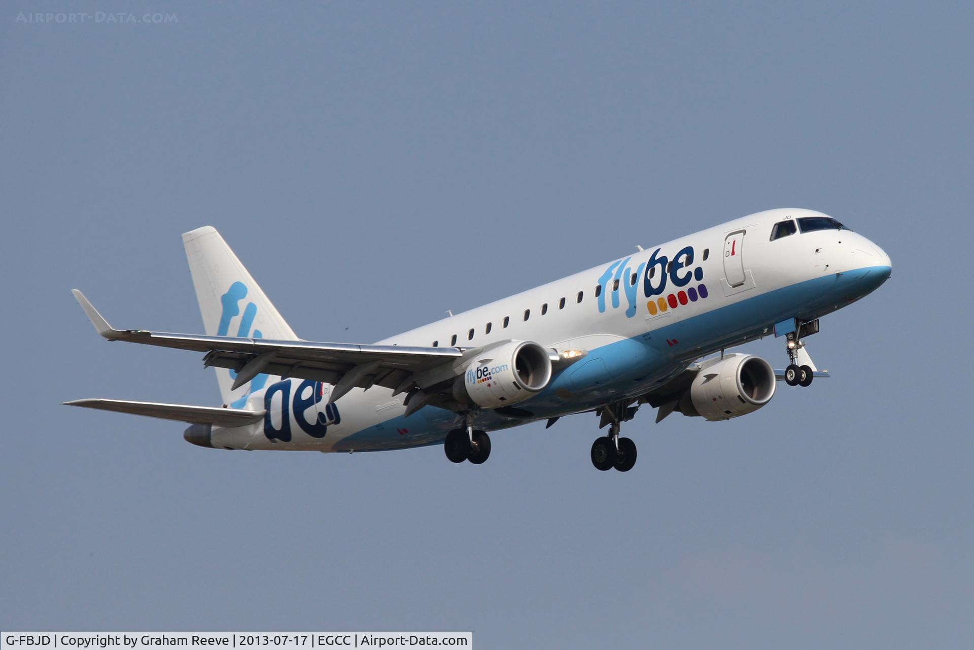 G-FBJD, 2011 Embraer 175STD (ERJ-170-200) C/N 17000329, About to land.