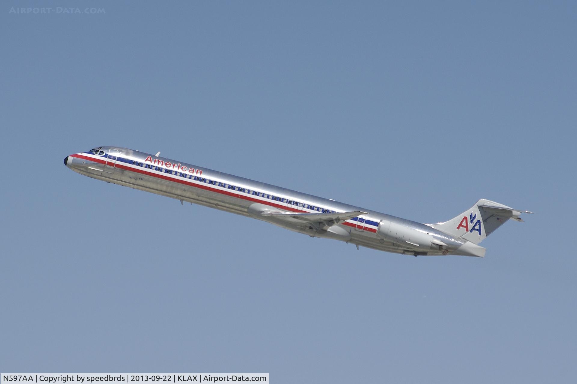 N597AA, 1992 McDonnell Douglas MD-83 (DC-9-83) C/N 53287, United Airlines MD-83