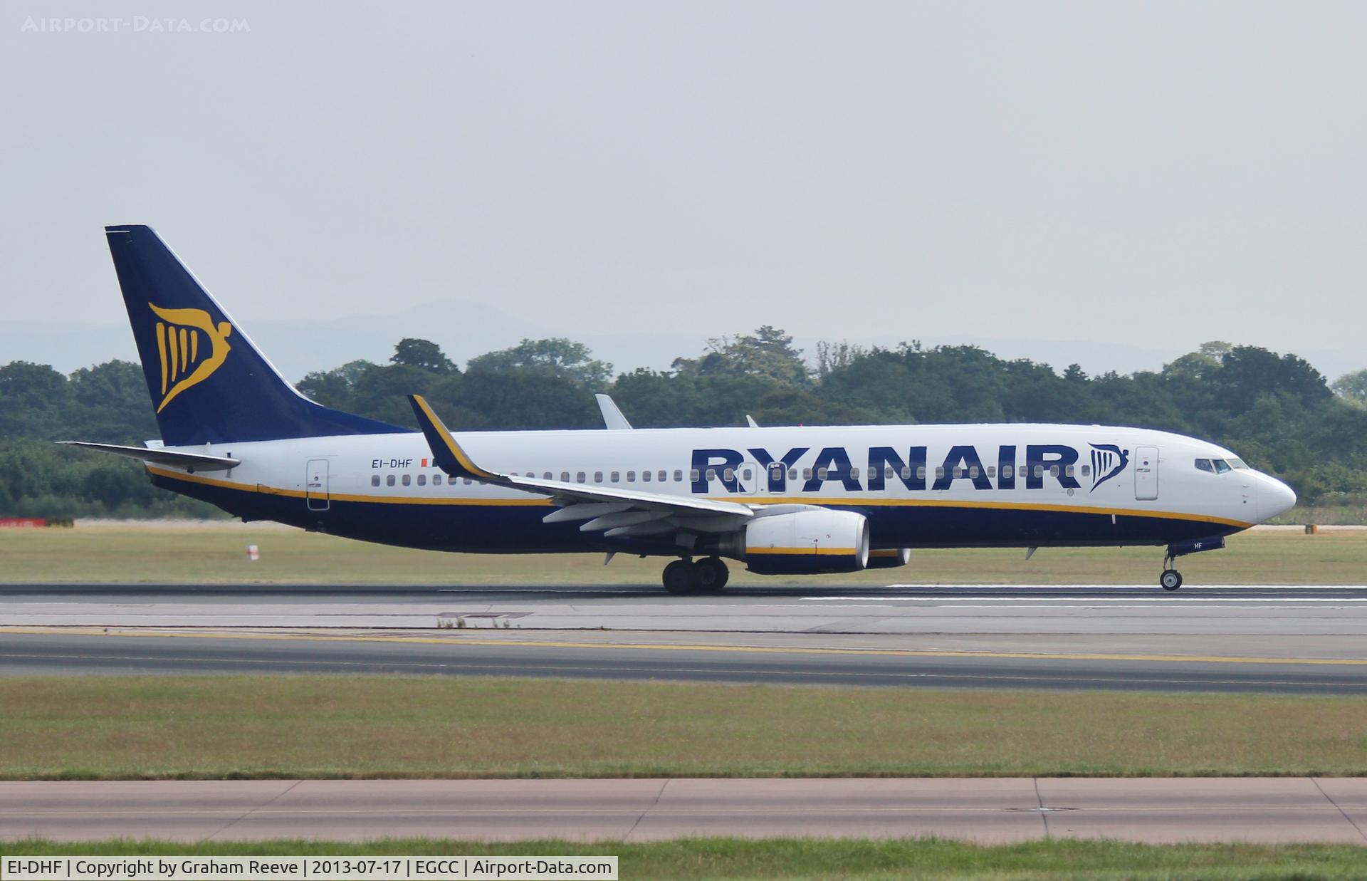 EI-DHF, 2005 Boeing 737-8AS C/N 33575, On the runway at Manchester.