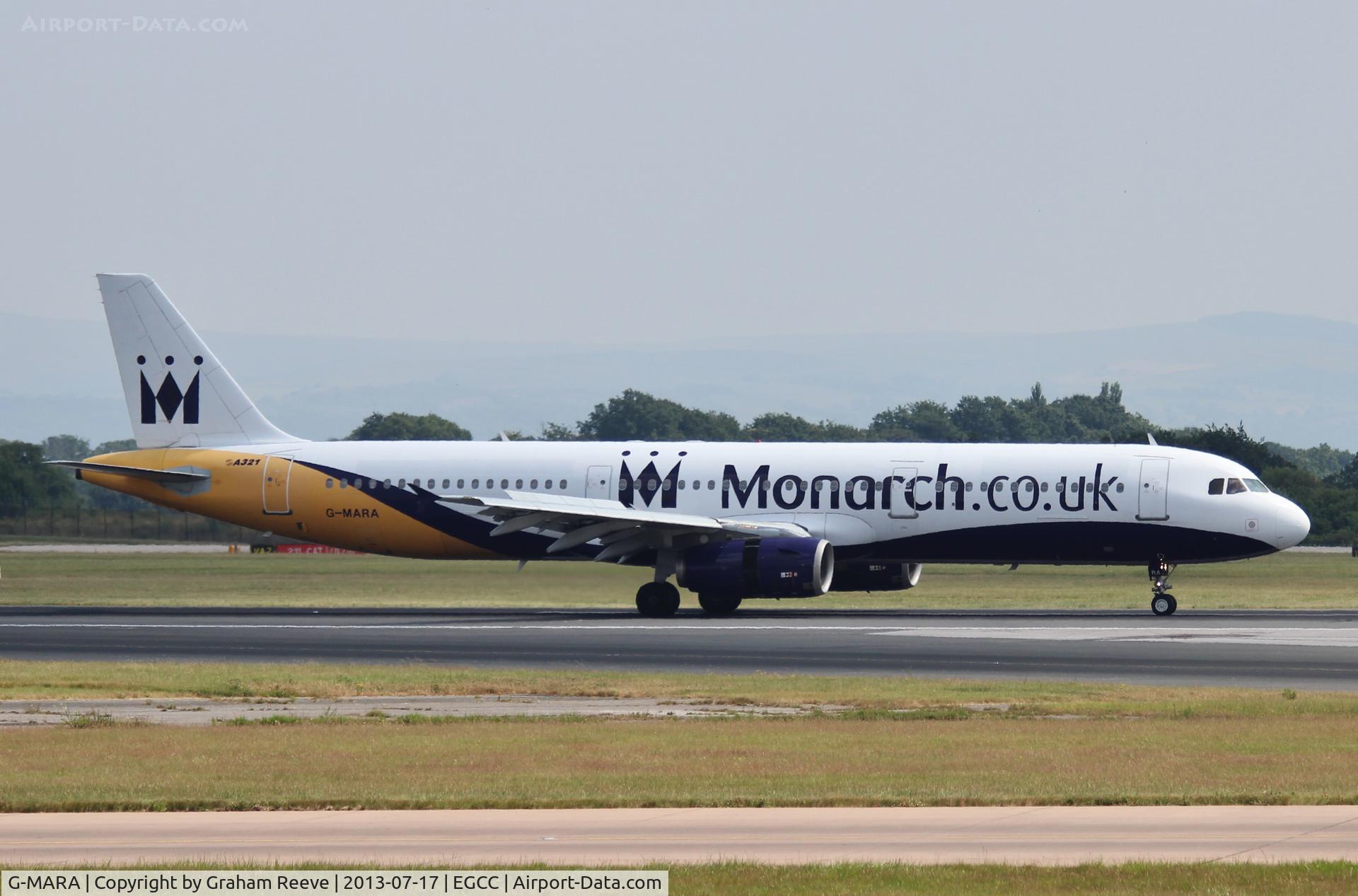 G-MARA, 1999 Airbus A321-231 C/N 983, Just Landed.