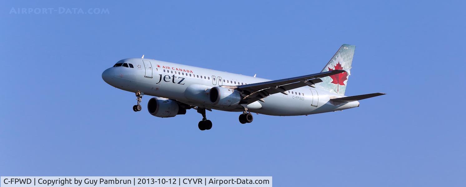 C-FPWD, 1991 Airbus A320-211 C/N 231, Landing