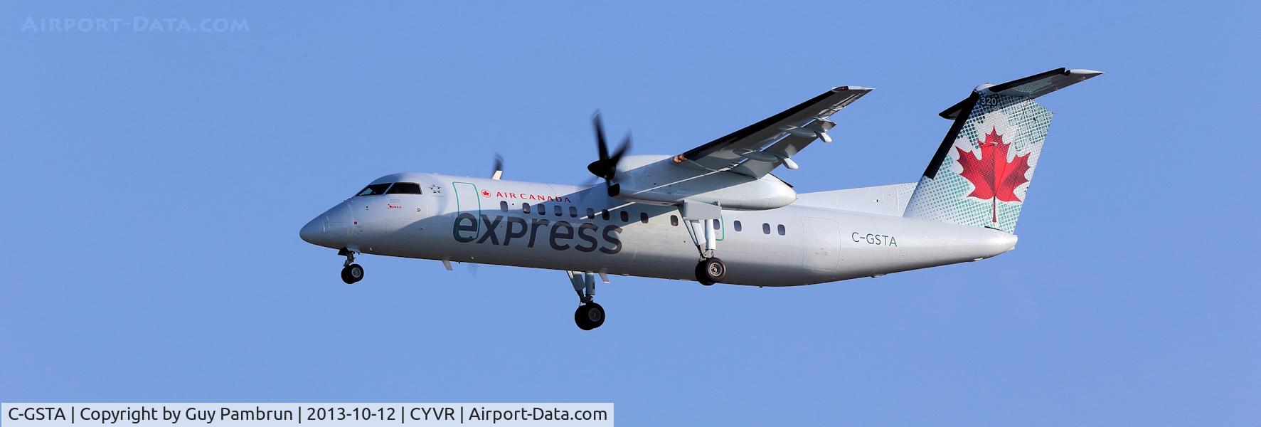 C-GSTA, 1989 De Havilland Canada DHC-8-301 Dash 8 C/N 182, Landing