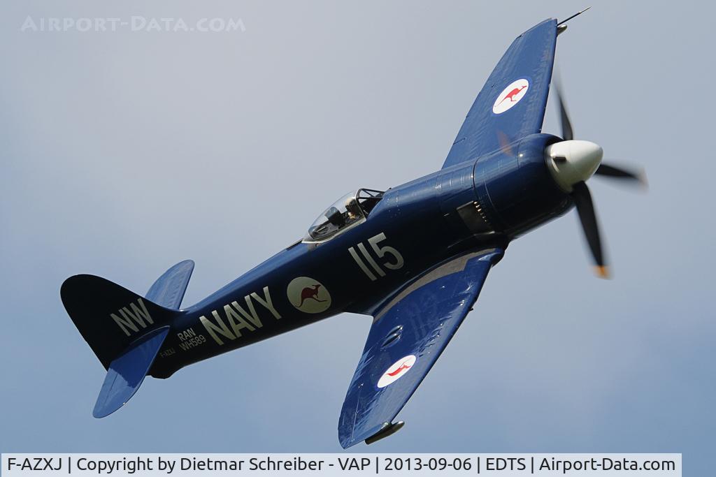 F-AZXJ, 1949 Hawker Sea Fury FB.11 C/N 37733, Hawker Sea Fury