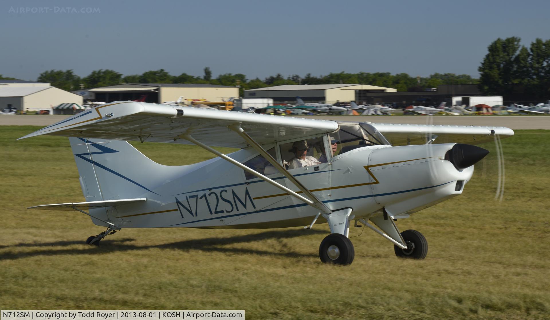 N712SM, 1976 Maule M-5-235C Lunar Rocket C/N 7057C, Airventure 2013