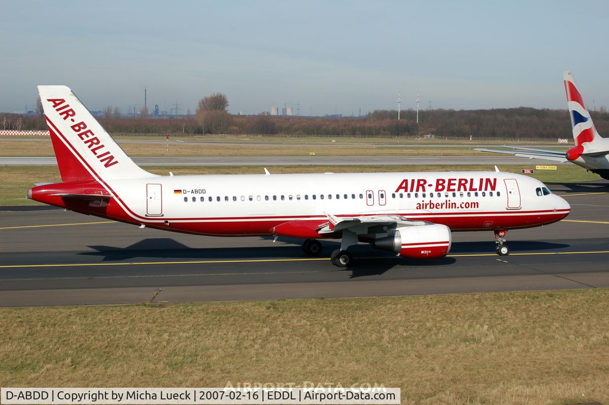 D-ABDD, 2006 Airbus A320-214 C/N 2685, At Düsseldorf