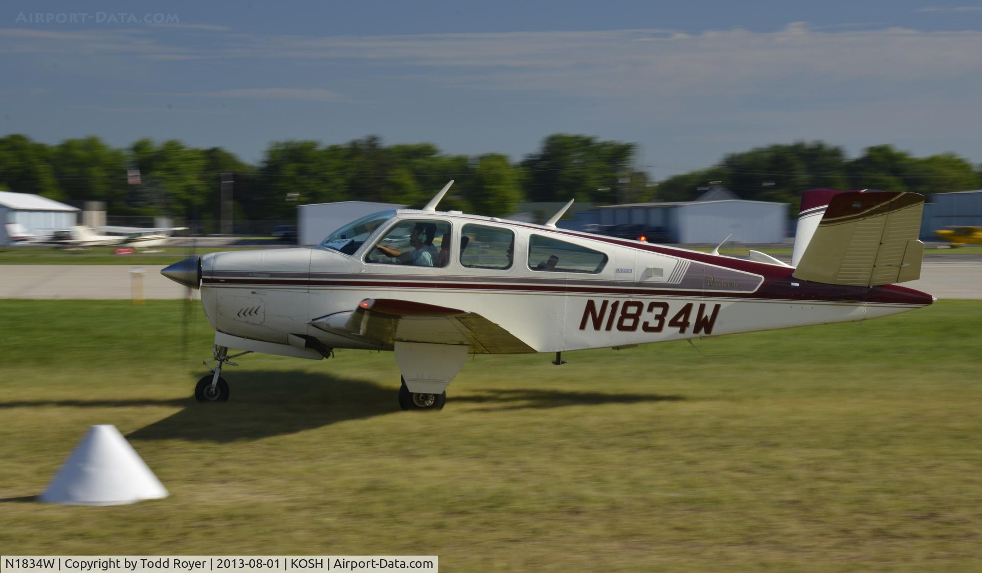 N1834W, 1973 Beech V35B Bonanza C/N D-9429, Airventure 2013