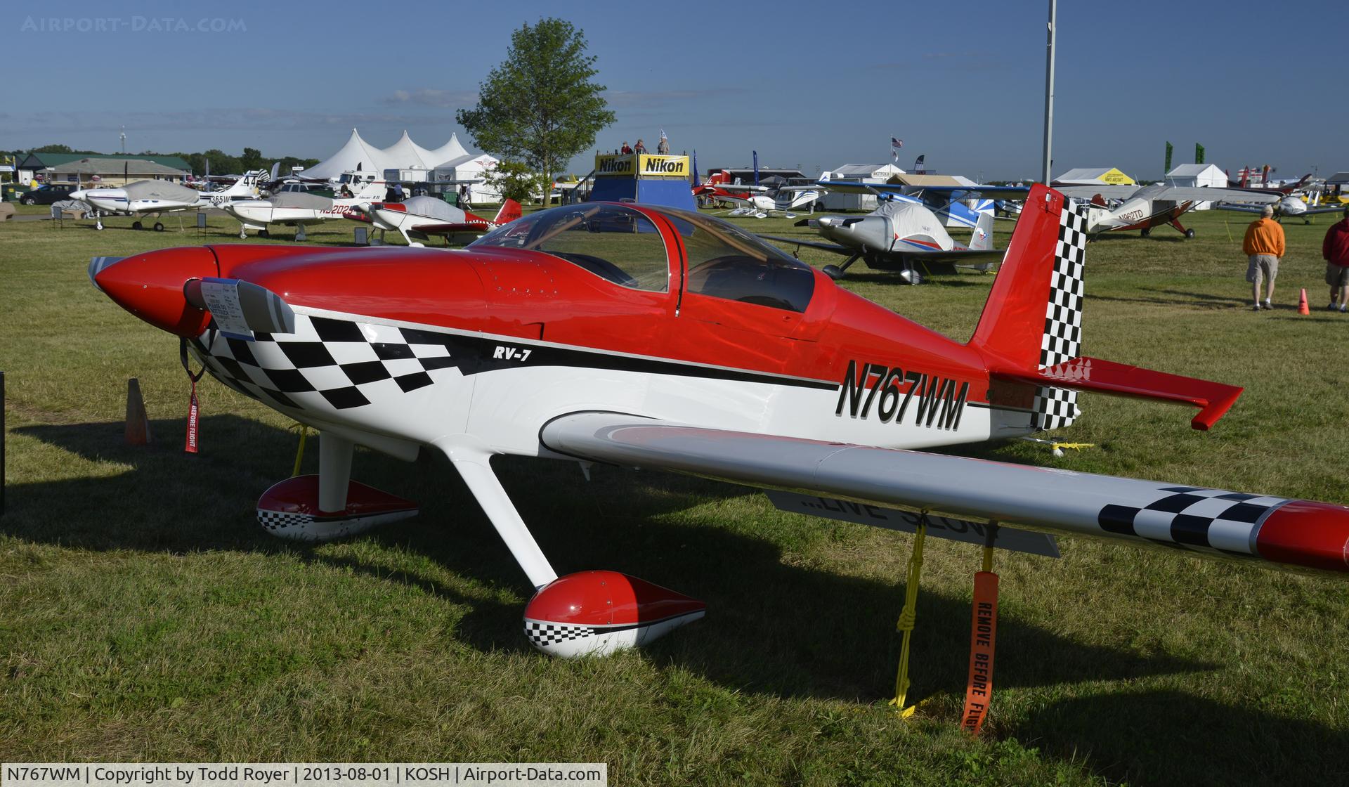 N767WM, Vans RV-7 C/N 71293, Airventure 2013