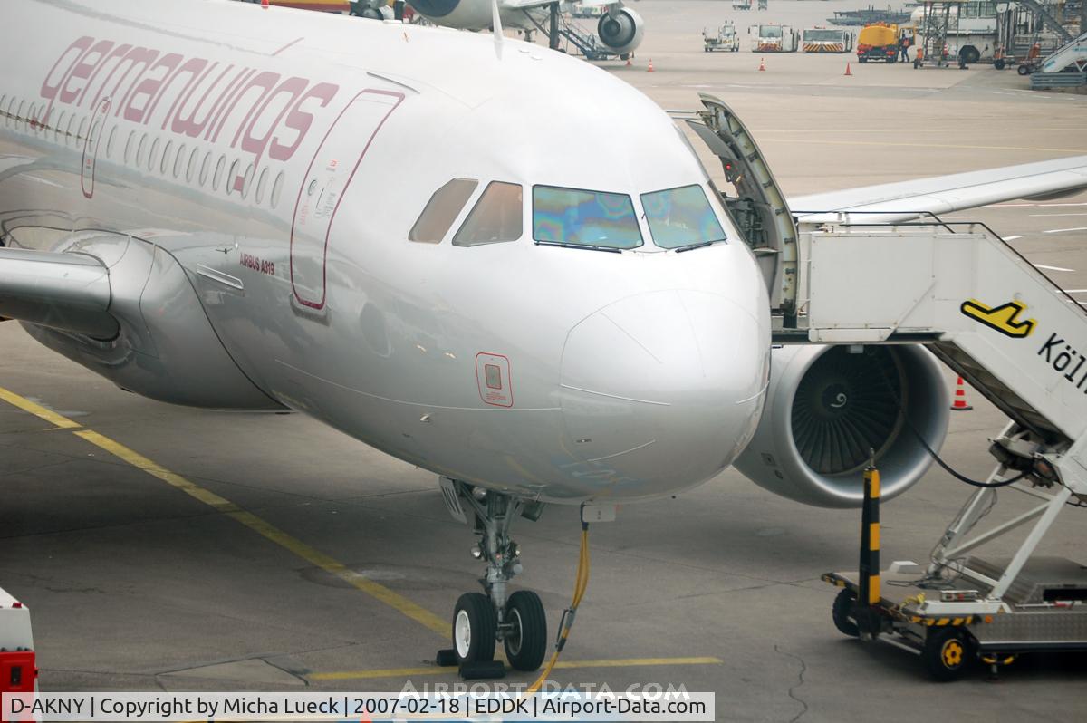 D-AKNY, 1996 Airbus A320-212 C/N 579, At Cologne