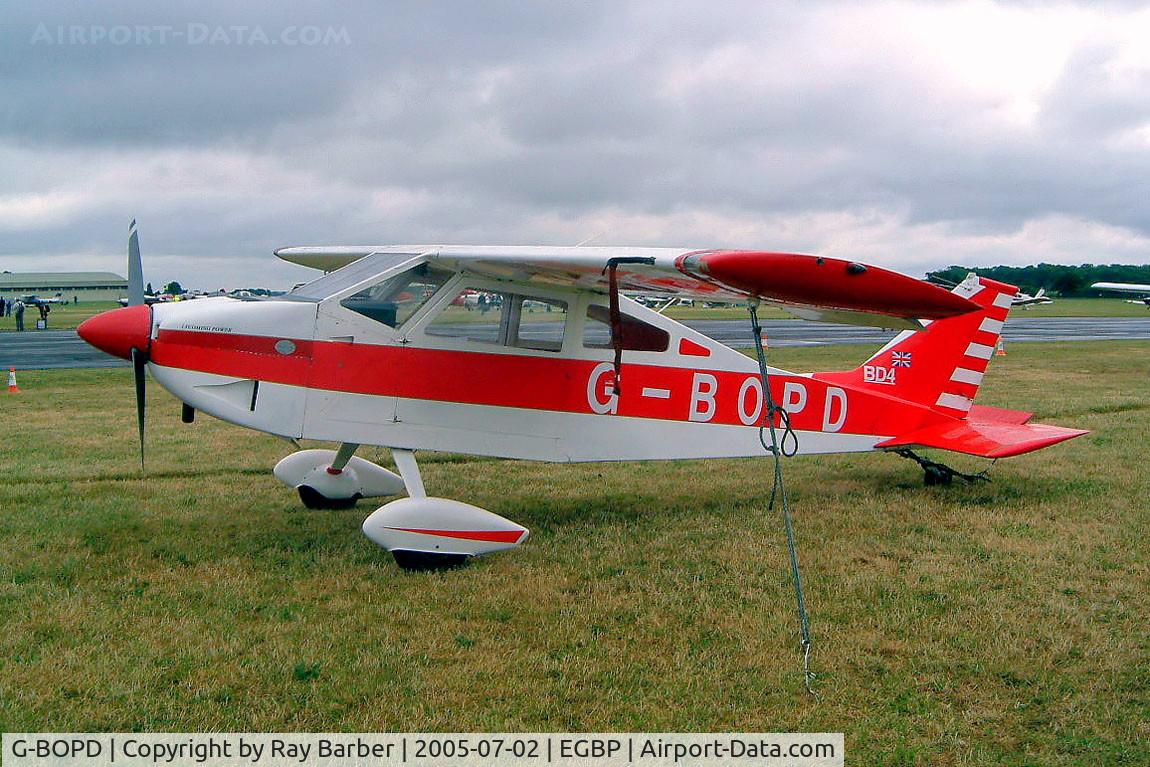 G-BOPD, 1974 Bede BD-4 C/N 632, Bede BD-4 [632] Kemble~G 02/07/2005