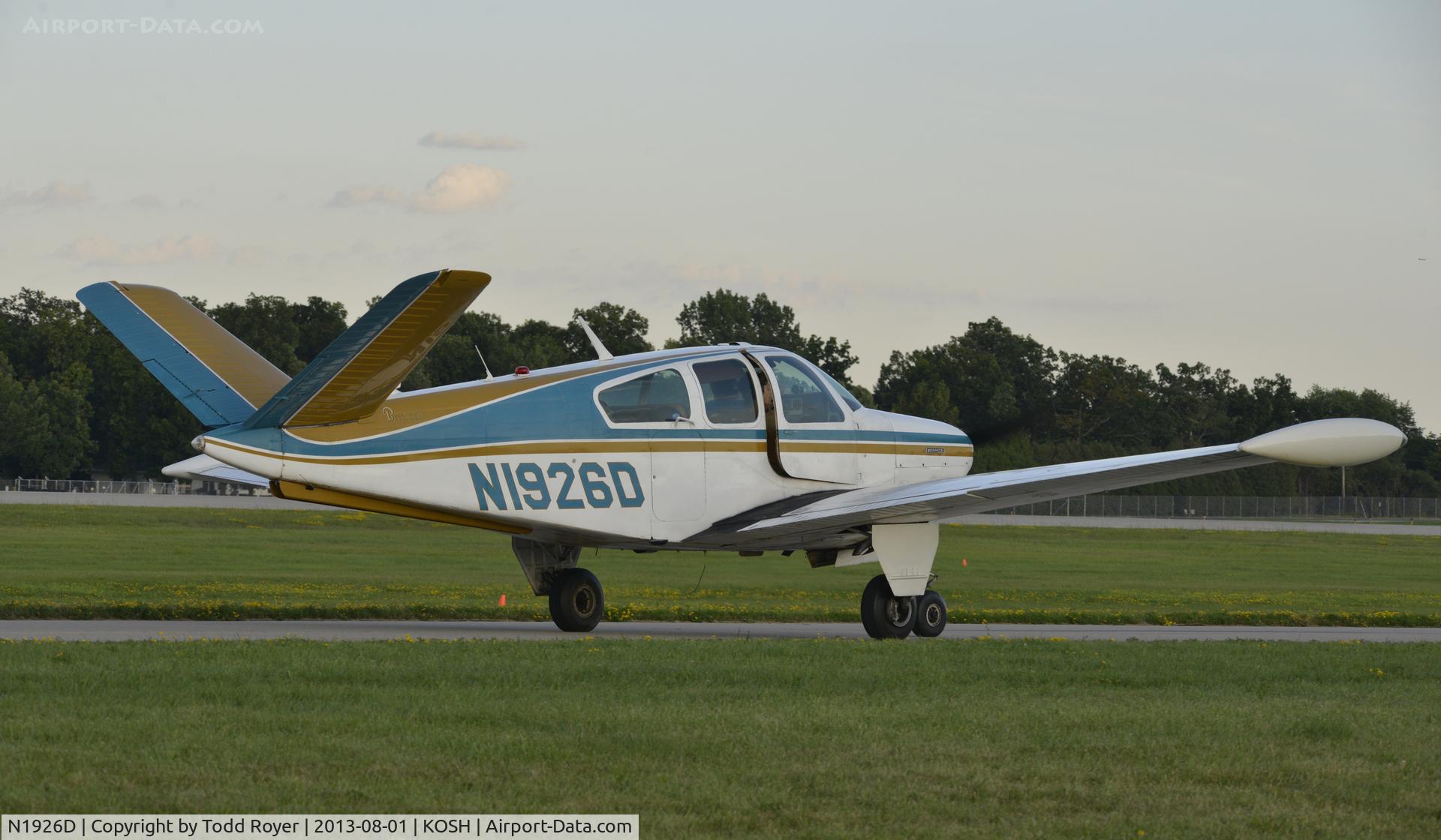 N1926D, 1956 Beech C35 Bonanza Bonanza C/N D-3198, Airventure 2013