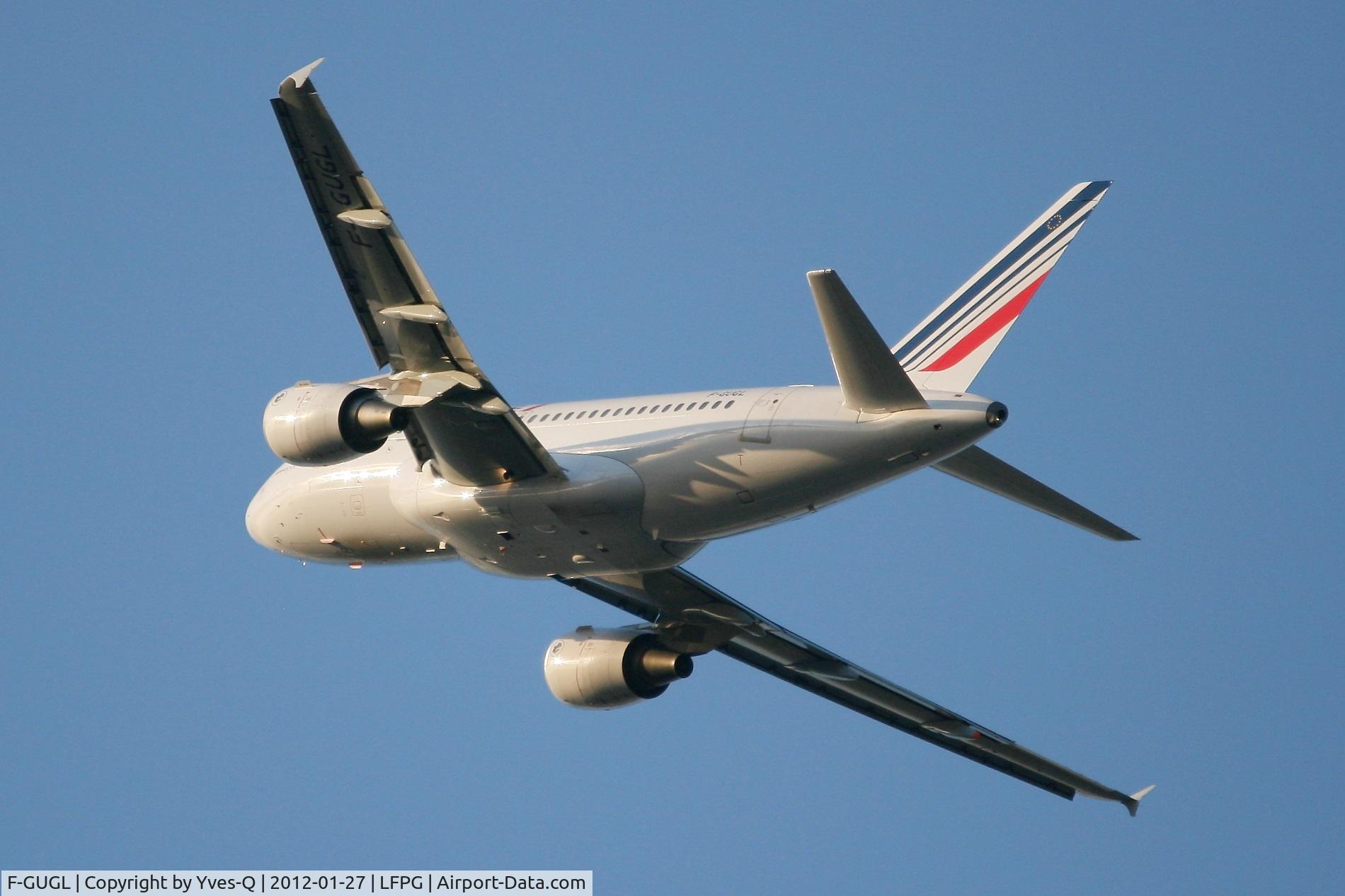 F-GUGL, 2006 Airbus A318-111 C/N 2686, Airbus A318-111, Take off rwy 27L, Roissy Charles De Gaulle Airport (LFPG-CDG)